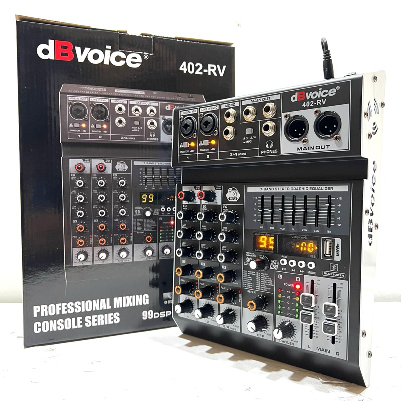 Jual Mixer dBVoice 402 RV Original 4 Channel dB Voice 402RV | Shopee ...