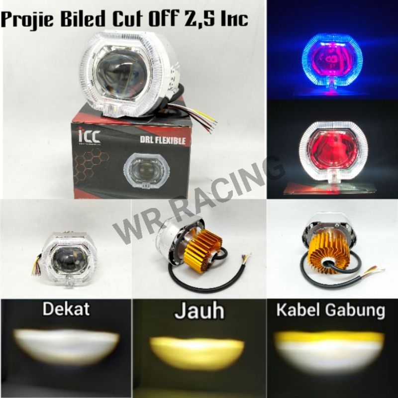 Jual Lampu Utama Biled Projie Mode Projie Biled Proji Lensa Biled Plus Shroud Inch Icc