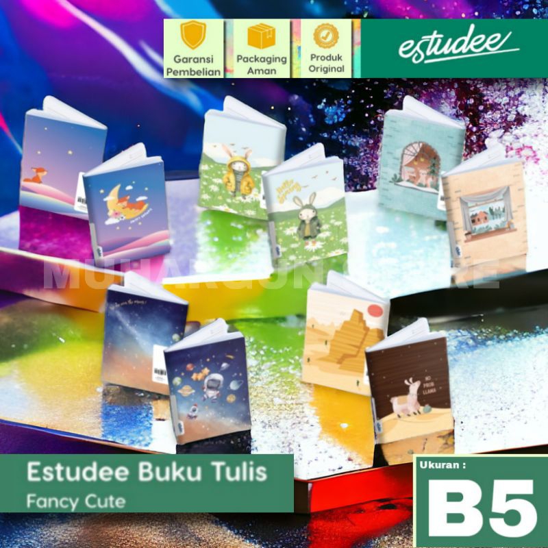 Jual Buku Tulis Estudee B5 Fancy Cute 48 Lembar Isi 10 Cover Terbaru ...