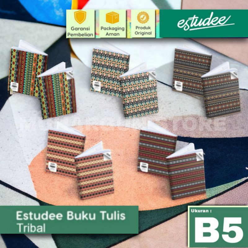 Jual Buku Tulis Boxy B5 Estudee Tribal 48 Lembar Isi 10 New Cover ...