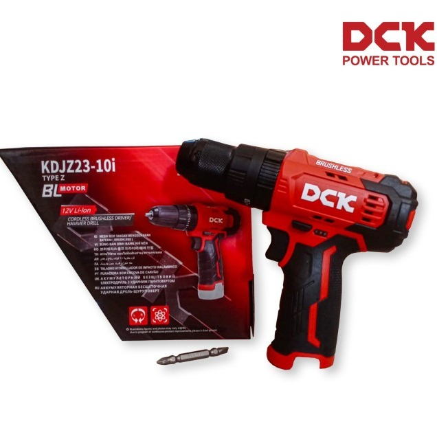 Jual Cordless Brushless Drill Impact 10mm DCK KDJZ23-10iZ Bor Battery ...