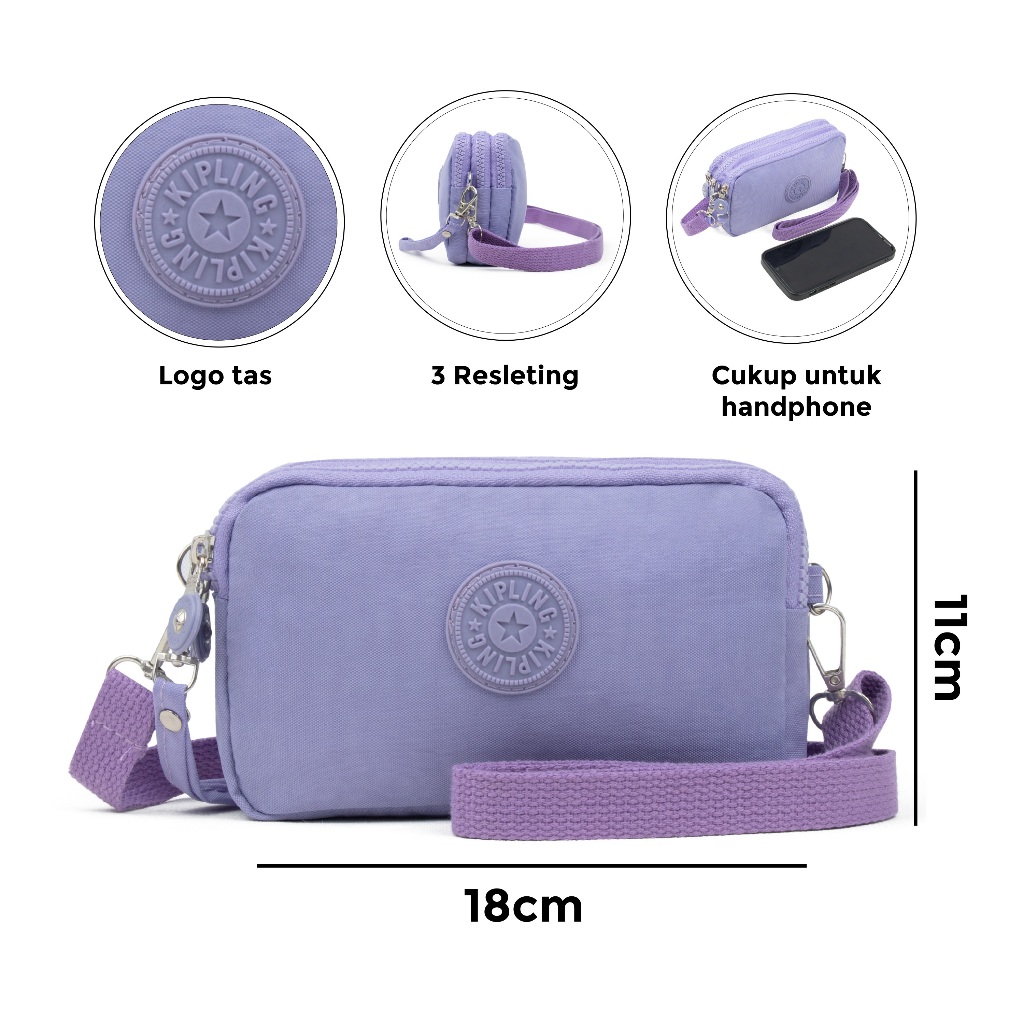 Jual OMYGOOSE DOMPET HP SELEMPANG BESAR WANITA NYLON / DOMPET HP 3 ...