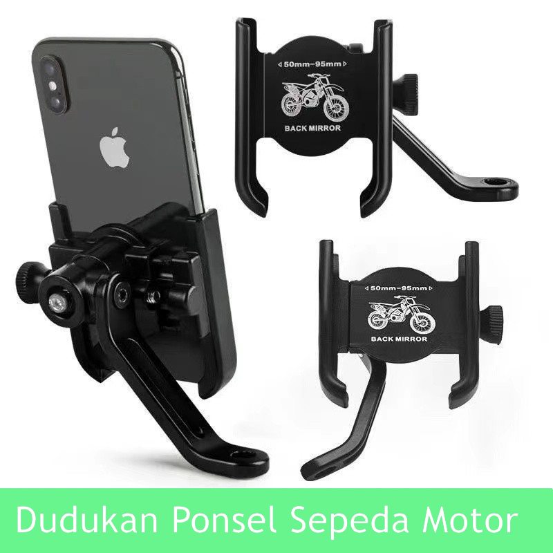 Jual Codholder Hp Motor Universal Paduan Aluminium Original Dudukan