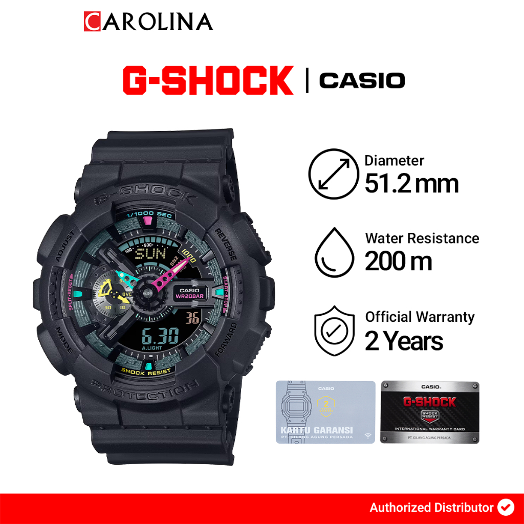 Jual Jam Tangan Pria Casio G-Shock GA-110MF-1A Digital Analog Dial