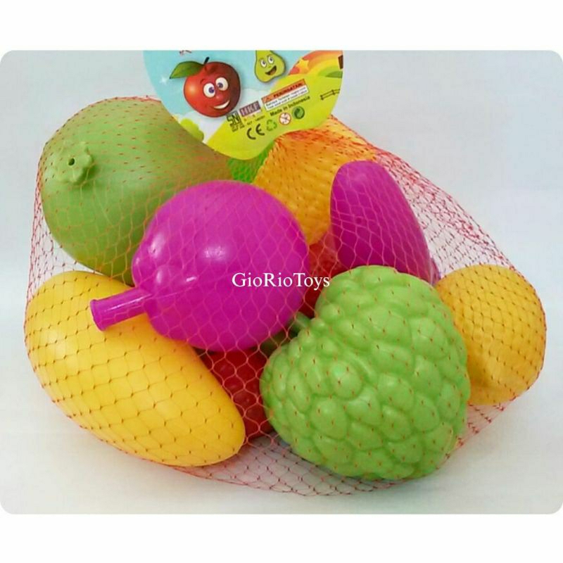 Jual Mainan Buah Dan Sayur Plastik Jala Fruit Vegetable - Mainan Buah ...