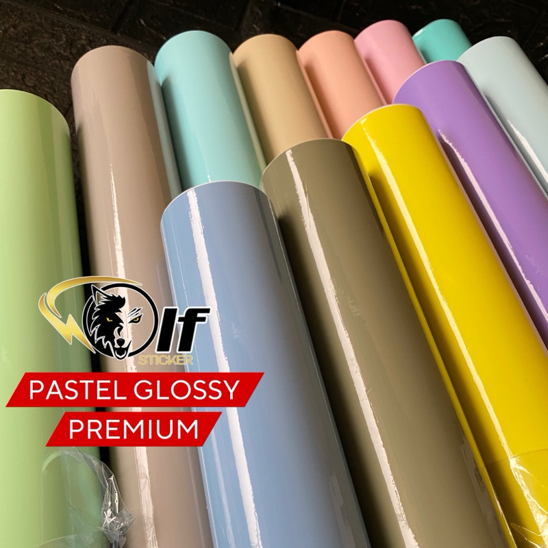 Jual skotlet motor pastel glossy mengkilap sticker scotlite hijau ...