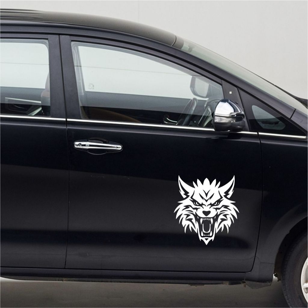 Jual CUTTING STICKER MOBIL SERIGALA STIKER PINTU MOBIL KEREN ...
