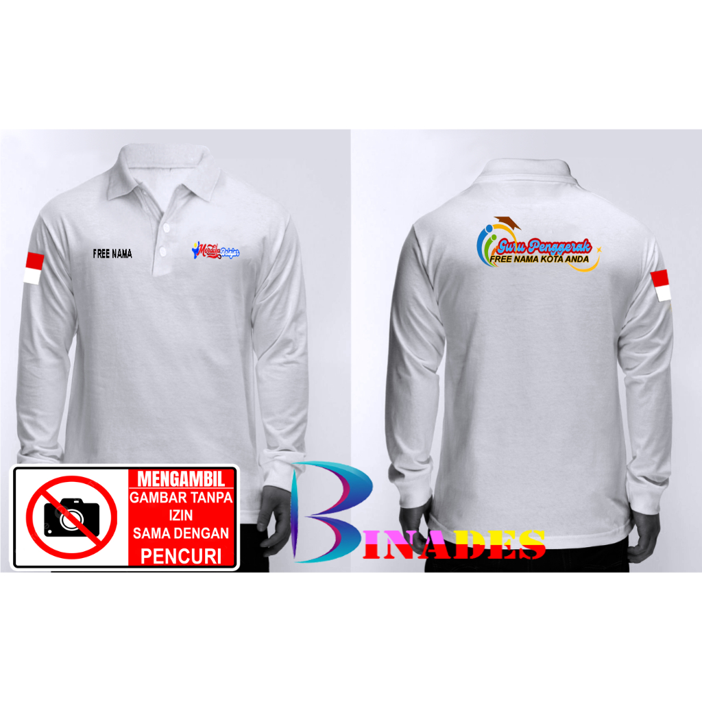 Jual Jual Kaos Baju Kerah Model Polo Merdeka Belajar Guru Penggerak