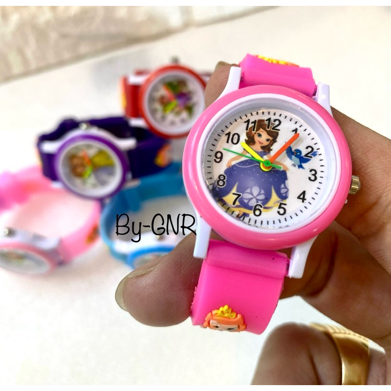 Jual JAM TANGAN ANAK TK/SD KARET SOFIA TIMBUL | Shopee Indonesia