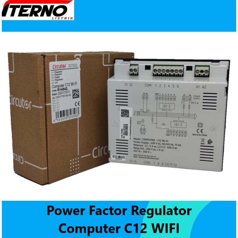 Jual Power Factor Regulator Computer Max 12 Step Circutor | Shopee ...