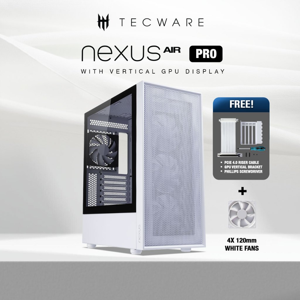 Jual TECWARE Nexus Air Pro + Free Vertical GPU Mount | Shopee Indonesia
