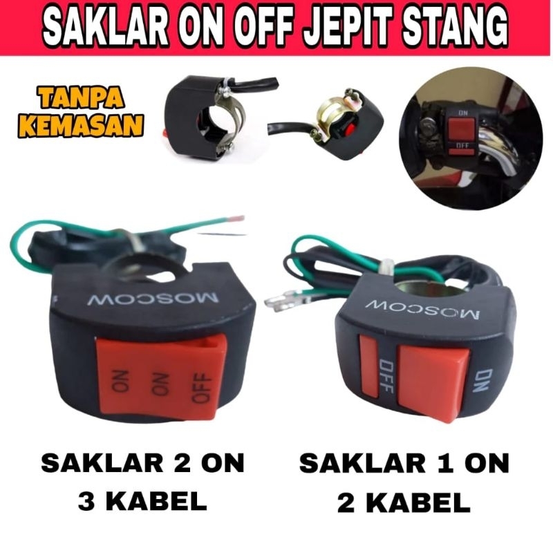 Jual Saklar On Off Jauh Dekat - Saklar On On Off 3 Mode Universal ...