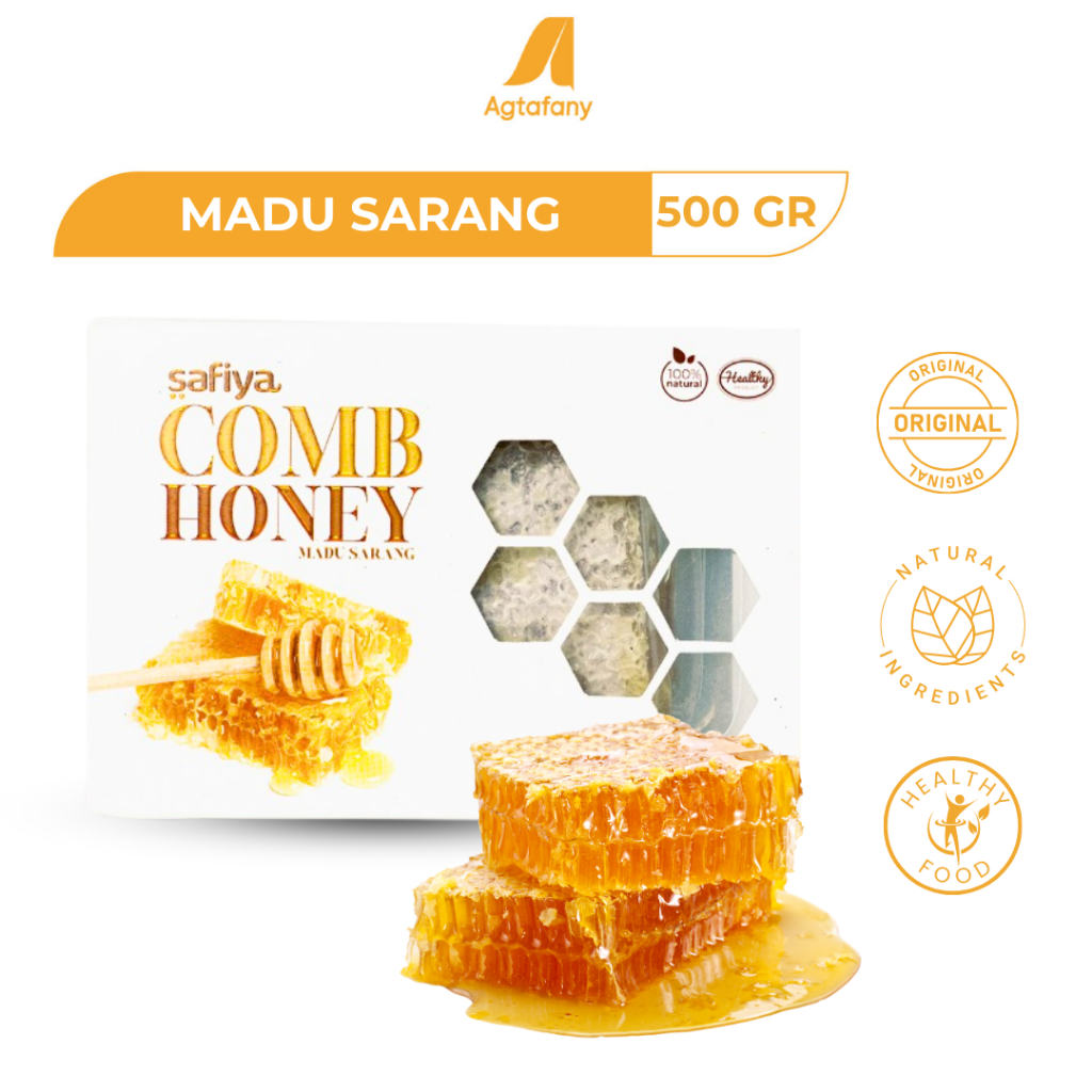 Jual Sarang Madu Murni 500 Gr Safiya Honey Comb Original Premium Madu