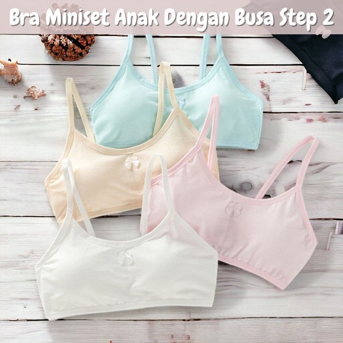 Jual BH BRA Katun Cup Anak Perempuan 2 Lapis Premium MINISET SD SMP ...