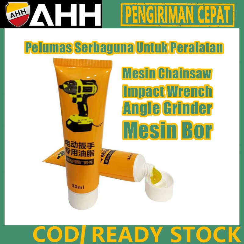 Jual AHH Pelumas Grease Impact Wrench Bor Chainsaw Gerinda 30 Ml