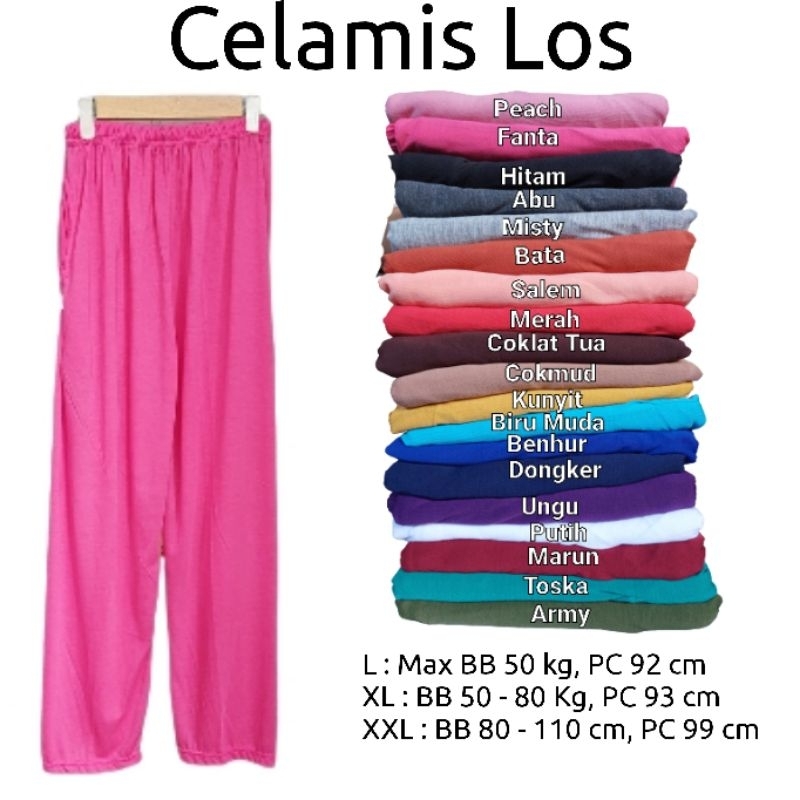 Jual Celamis Los Standar Celana Dalaman Gamis Celana Wanita Harian