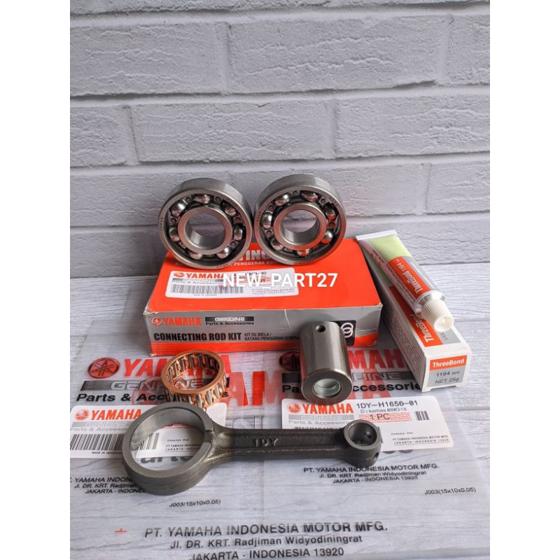 Jual paket stang seher + bearing (1DY) Jupiter Z1 injeksi/Vega force ...