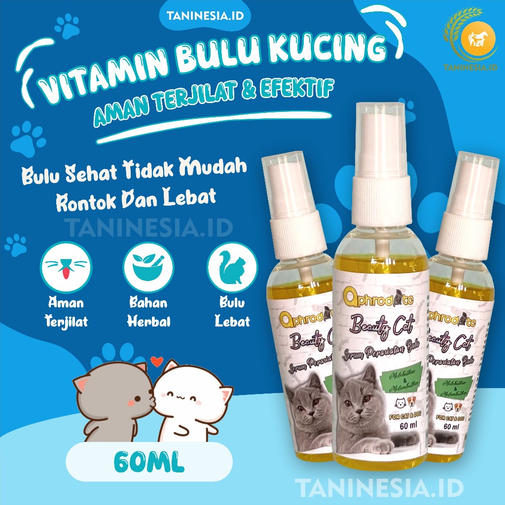 Jual SERUM BULU KUCING ANTI RONTOK VITAMIN BULU KITTEN LEBAT DAN ...