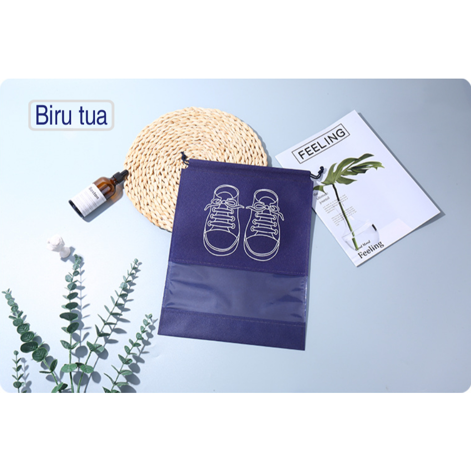 Jual Tas Serut Sepatu Shoes Bag Penyimpanan Sepatu dan Sendal Kantong