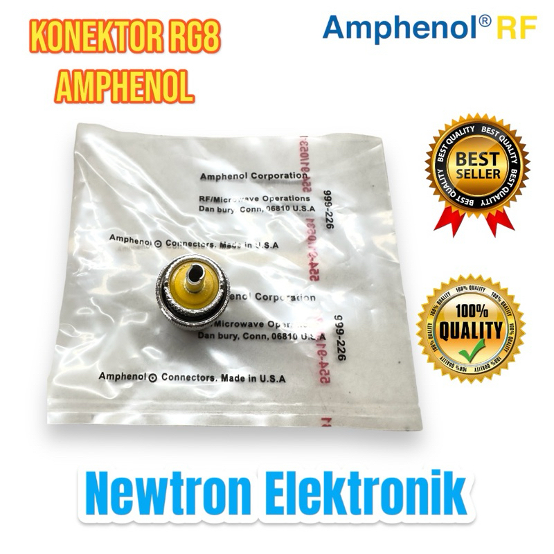 Jual Konektor RG8 AMPHENOL untuk Kabel Antena PL259 RG-8 PL Male ...