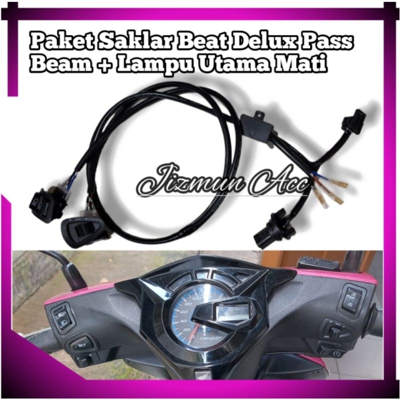 Jual Saklar Pass Beam With Revo On Off Switch Beat Delux Shopee