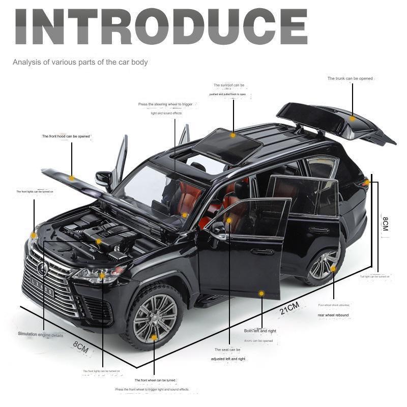 Jual (R073) DIECAST Alloy Chimei Miniatur LX-600 LX600 Scala 1:24 Sound ...