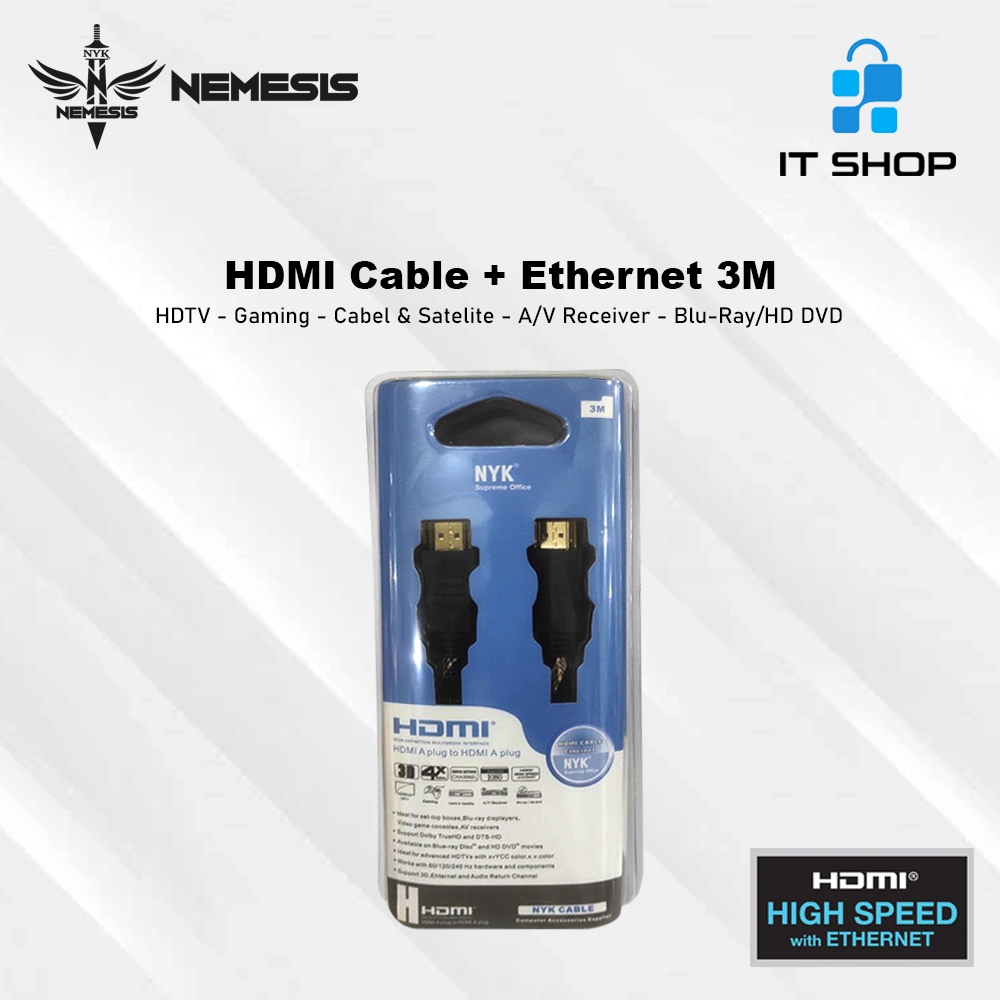 Jual Nyk Cable Hdmi Jaring Ethernet Meter Shopee Indonesia