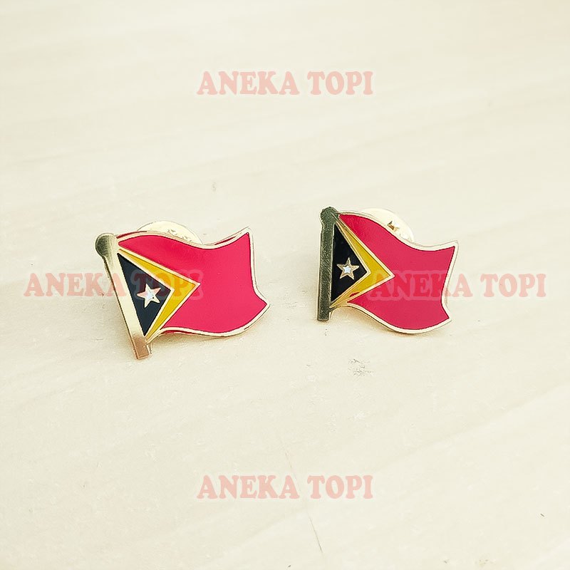 Jual Pin Flag Negara Timor Leste Pin Bendera Timor Leste Pin Bros ...