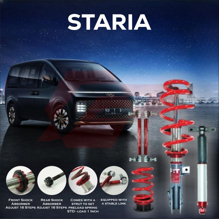 Jual FITZ - Shockbreaker Suspensi COILOVER PROFENDER - Hyundai Staria ...