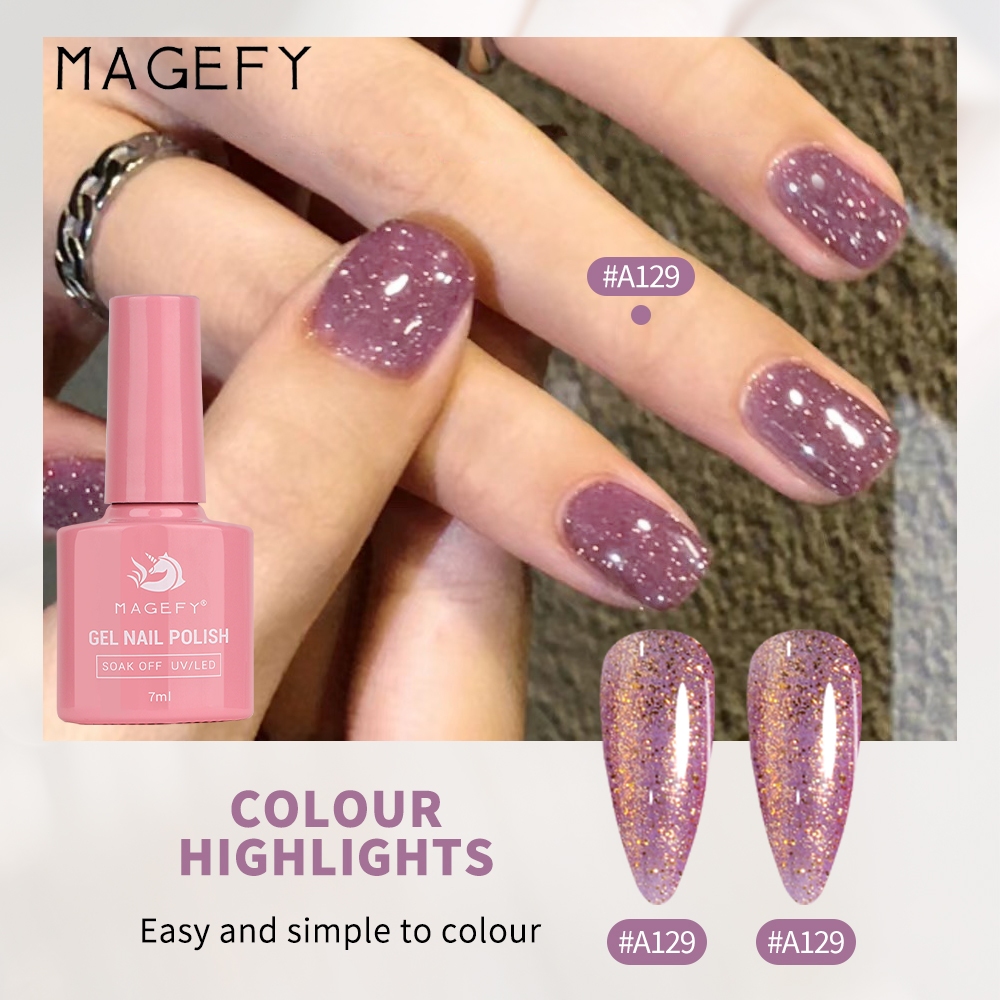 Jual MAGEFY Kutek Gel Uv Led Gel Polish Soak Off Kuteks Gel Nail Polish