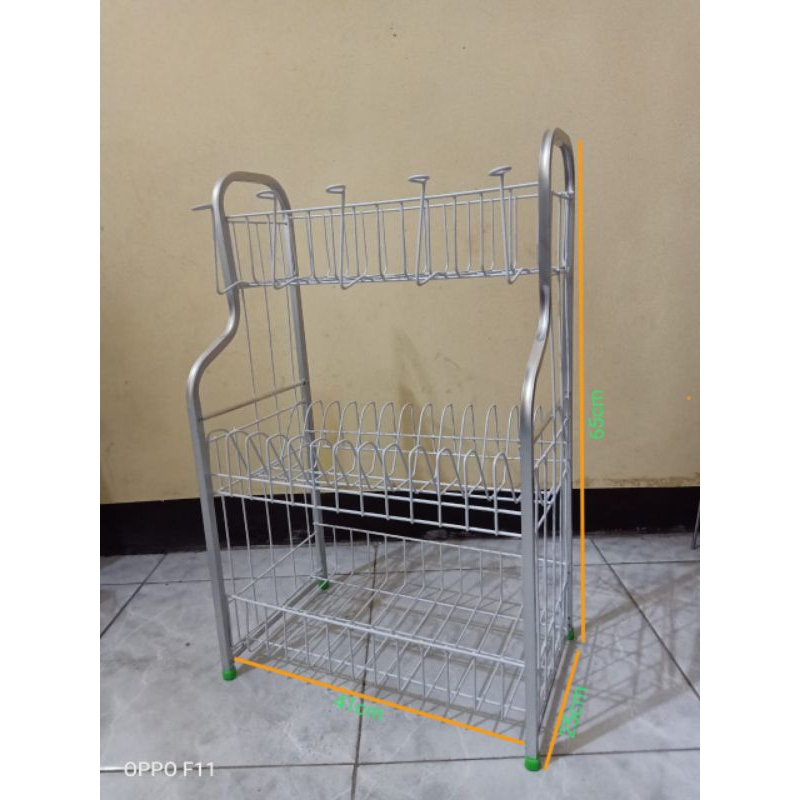 Jual Rak Piring Dapur 03 Aluminium / Rak Piring RPK 03 Aluminium / Rak ...