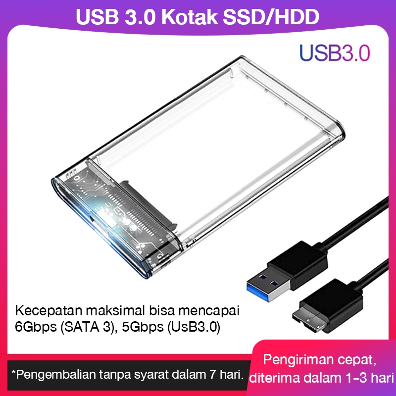 Jual Casing External Portable Hdd Ssd Case Enclosure Transparent Inches Sata