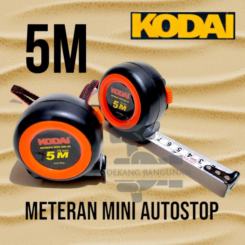 Jual 5M Kodai Meteran Mini Autostop / Meteran Rol Kodai 5 meter ...