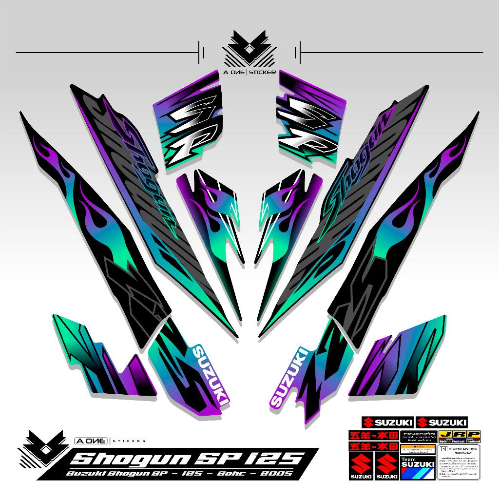 Jual STRIPING SHOGUN SP 125 R MOTIF 3 / SUZUKI SHOGUN SP / 125 / 2004 ...