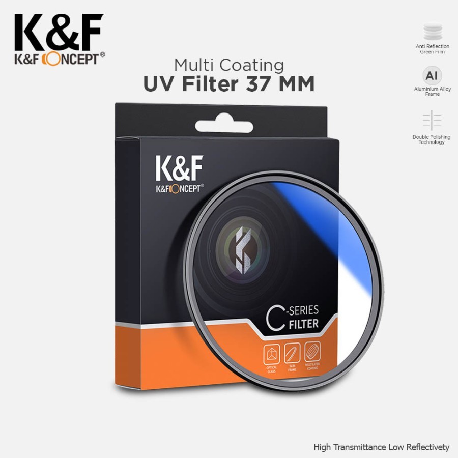 Jual KNF Concept 37mm Filter MC UV Filter Multi Coating K&F Concept ...