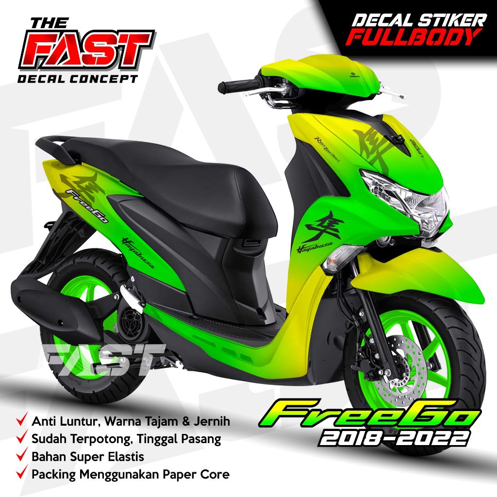 Jual Decal Freego 125 2018-2022 Full Body Bunglon Hayabusa Stiker ...