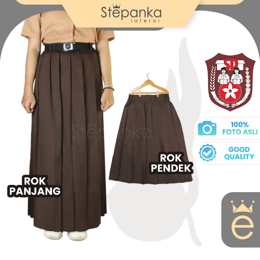 Jual Rok pramuka SD / Rok Pramuka Siaga/Seragam Sekolah/Seragam SD/Rok ...