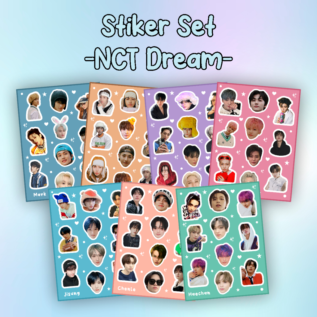 Jual Sticker/Stiker Set Mark/Renjun/Jeno/Jaemin/Jisung/Chenle/Haechan ...