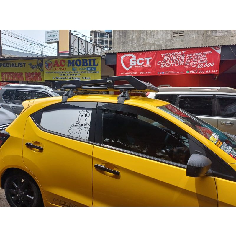 Jual Roof rack bagasi atas mobil model roofrack jepit body | Shopee ...