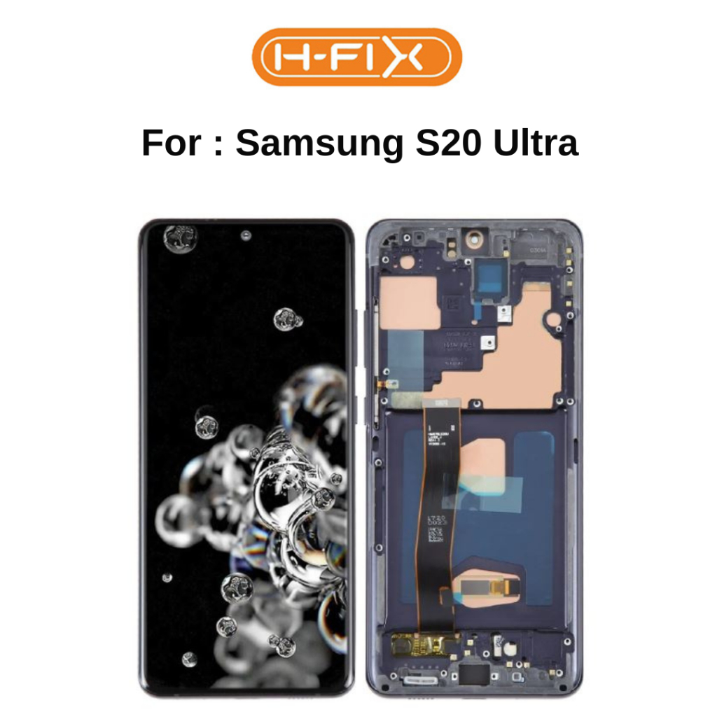 HFIX Lcd Samsung S20 Ultra OLED Fullset Touchscreen With Frame (WARNA  RANDOM)
