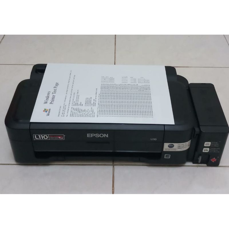 Jual Printer Epson L110 Ink Jet Print Only (Second) | Shopee Indonesia