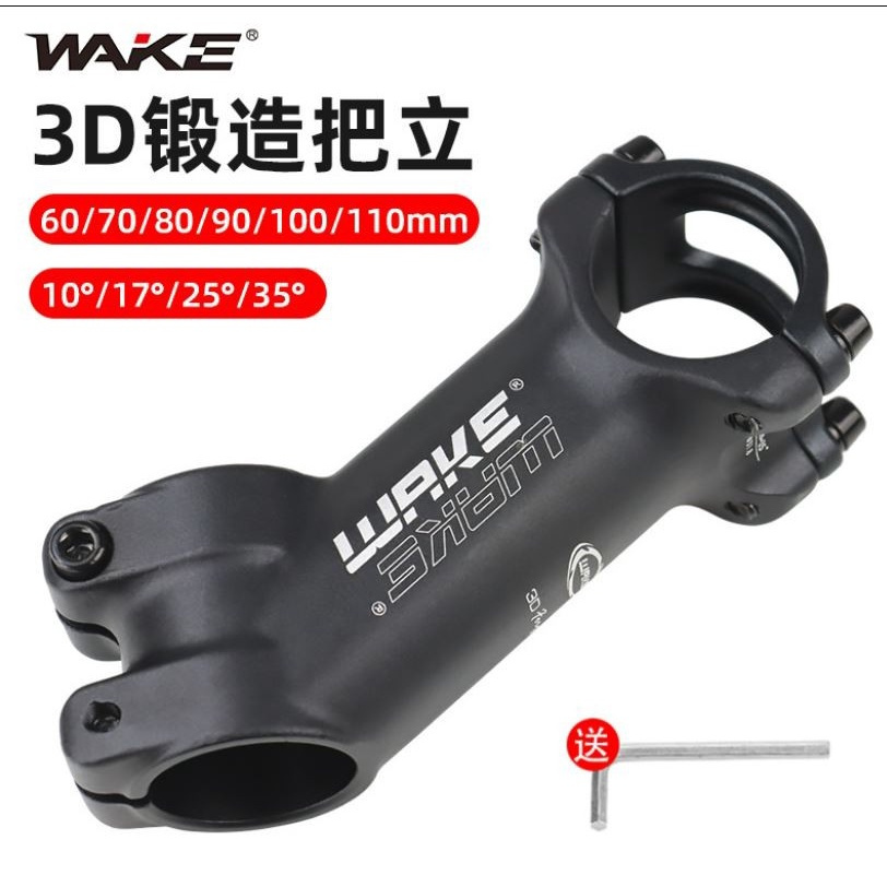 Wake A001 Stem Sepeda MTB Roadbike OS 10 17 25 35 Derajat 60-110mm