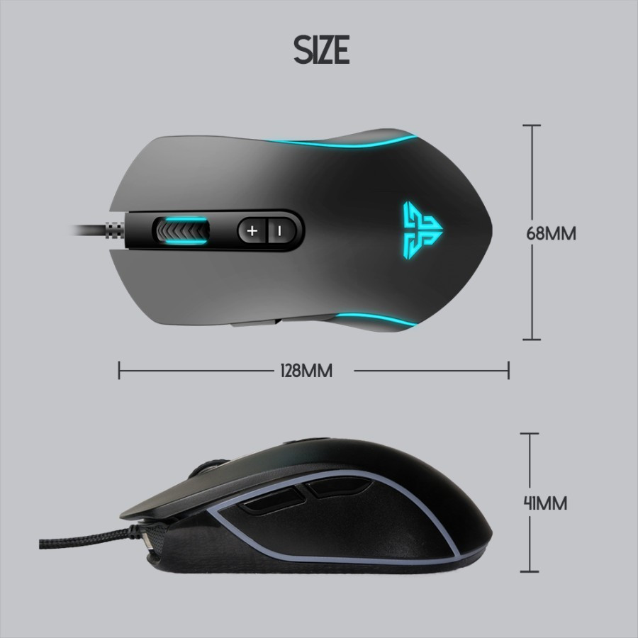 Jual Game Fantech Gaming Mouse THOR y.X9 Macro Script X 9 RGB wire o ...