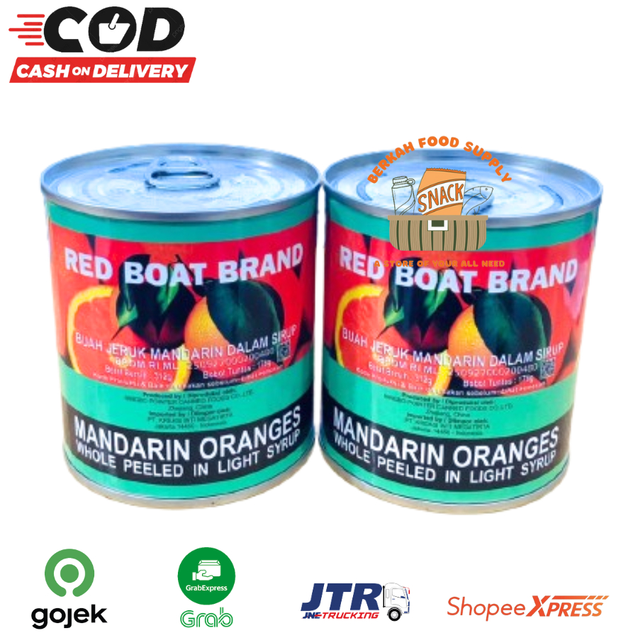 Jual Mandarin Oranges Red Boat Syrup / Jeruk Mandarin Kaleng Syrup ...