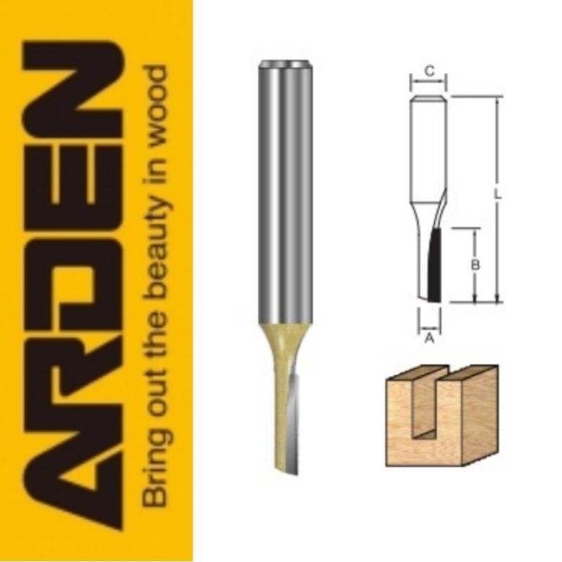 Jual arden Router Bit Straight FULL TCT as 1/4