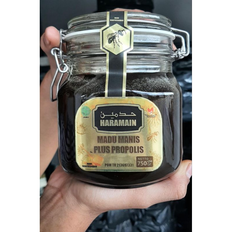 Jual Madu Arab Haramain Plus Propolis 1000g 1kg | Shopee Indonesia