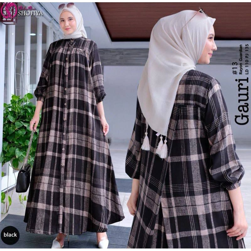 Gamis Gauri Diamond Ori Bahan Tebal Adem