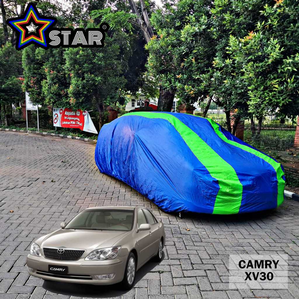 Jual Body Cover CAMRY XV30 Biru Strip 2 Hijau Sarung Mobil Warna PREMIUM Biru Hijau Shopee