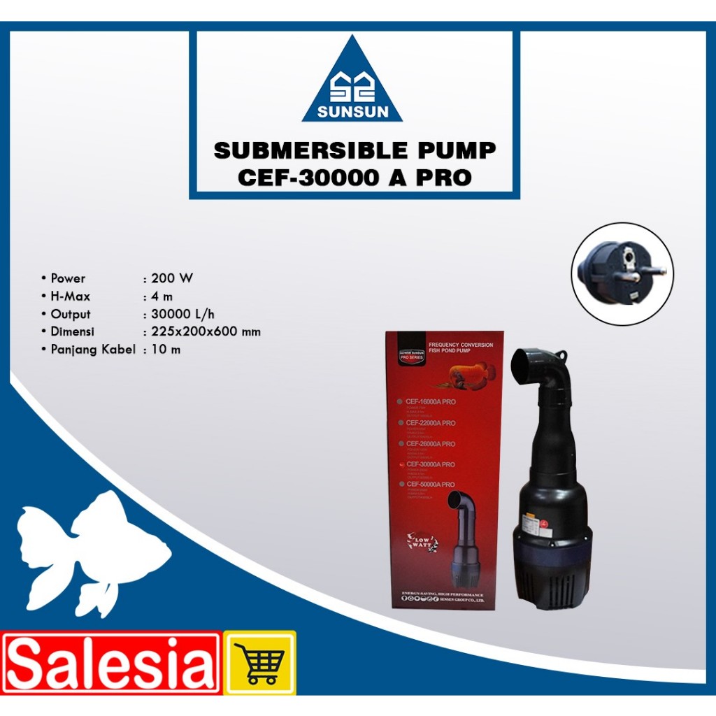 Jual POMPA AIR GRECH CEF 30000 A SUBMERSIBLE WATER PUMP ARUS KOLAM ...