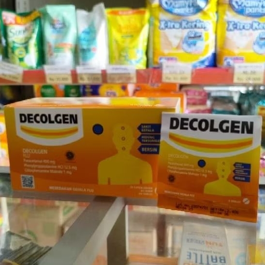 Jual DECOLGEN FLU 1 STRIP / OBAT SAKIT KEPALA FLU HIDUNG TERSUMBAT ...